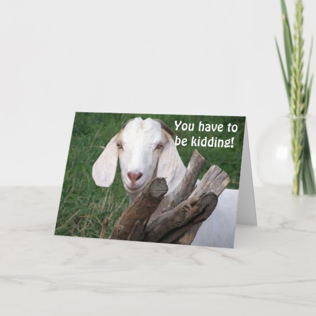 ZIEGE SAGT, GOT ZU SEIN "40." KARTE (Vorderseite)