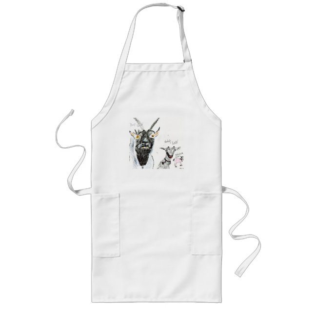 ZIEGE Schürze. - Funny Apron Lange Schürze (Vorne)