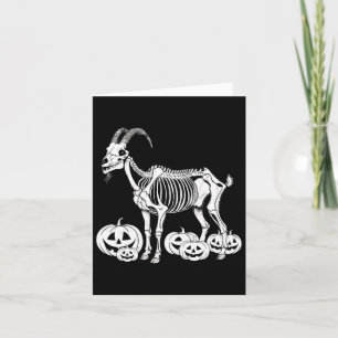 Ziege Skeleton Geburtstag Halloween Mens Womens Ki Karte