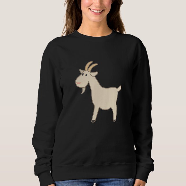 Ziege Sweatshirt (Vorderseite)