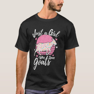 Ziege tierisches T-Shirt nur ein Mädchen, das Zieg