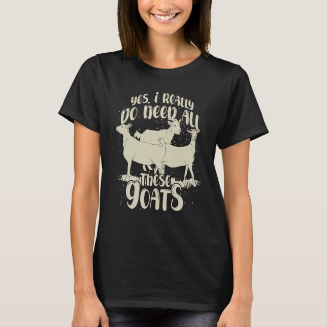 Ziege Tierzucht Bauer Ziege T-Shirt (Vorderseite)