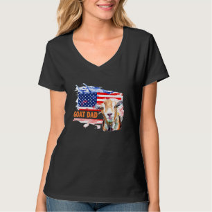 Ziege Vater American US Flag Bauer Farm 1 T-Shirt