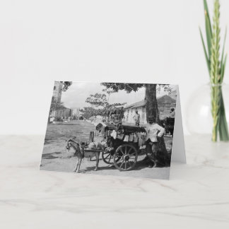 Ziege Wagon Peddler, Kuba: 1920 Karte