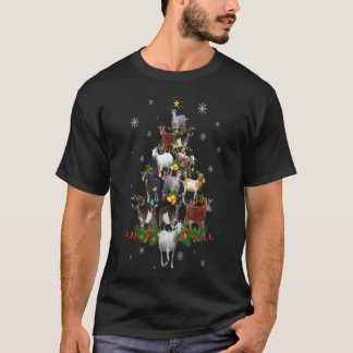 Ziege Weihnachtsbaum Snow Funny Goat Xmas Geschenk T-Shirt