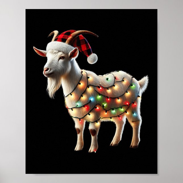Ziege Weihnachtsziegen Weihnachtsziegen Lover Poster (Vorne)