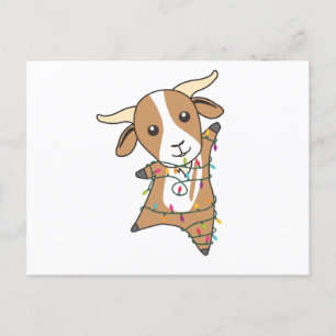 Ziege Weihnachtsziegen Wintertiere Postkarte