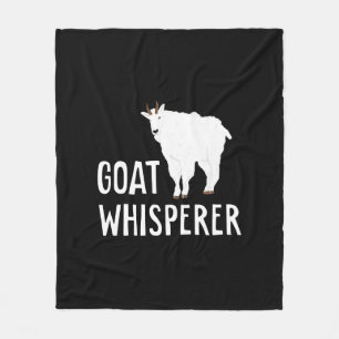 Ziege Whisperer Funny Goat Farm Hemd Hausziege Fleecedecke