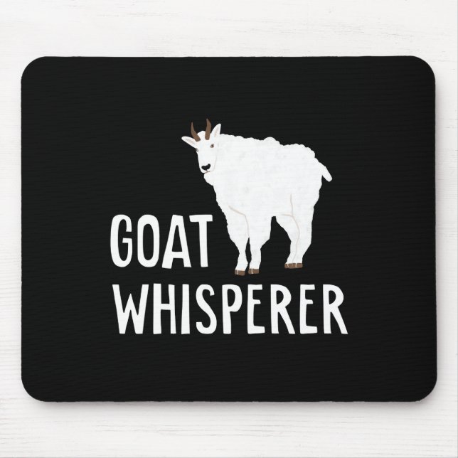 Ziege Whisperer Funny Goat Farm Hemd Hausziege Mousepad (Vorne)