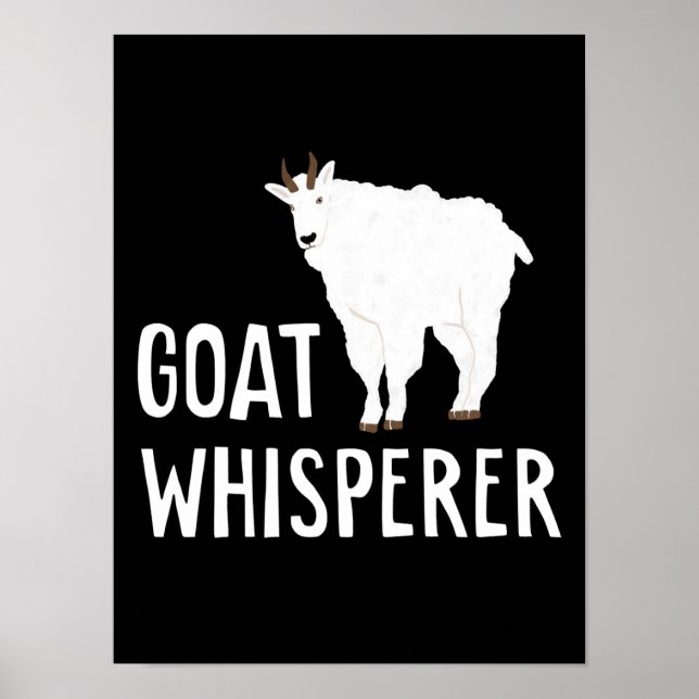 Ziege Whisperer Funny Goat Farm Hemd Hausziege Poster (Vorne)