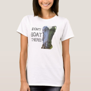 Ziege "ZIEHT DORT NICHT" Spaghetti-Tank T-Shirt