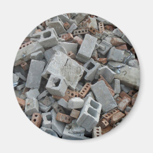 Ziegel & Blöcke Abrissmagnet aus Trümmerlöchern Magnet