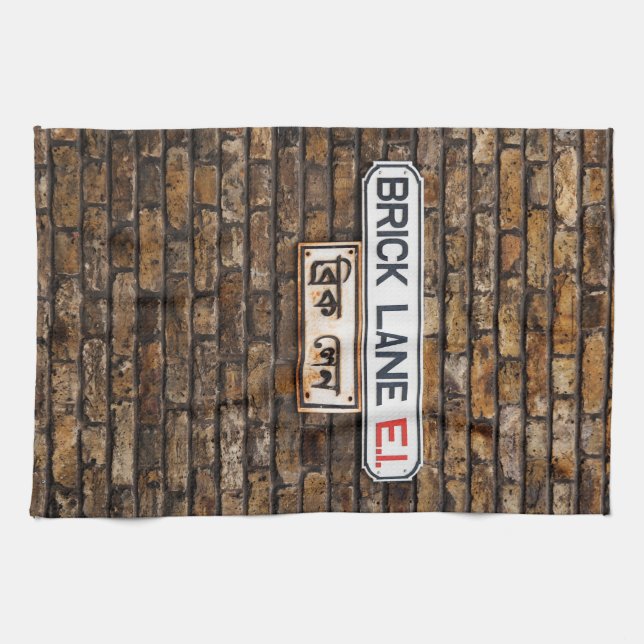 Ziegel Lane Tee Geschirrtuch (Horizontal)