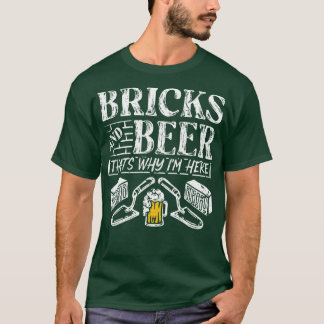 Ziegel und Biergestein-Geschenk T-Shirt