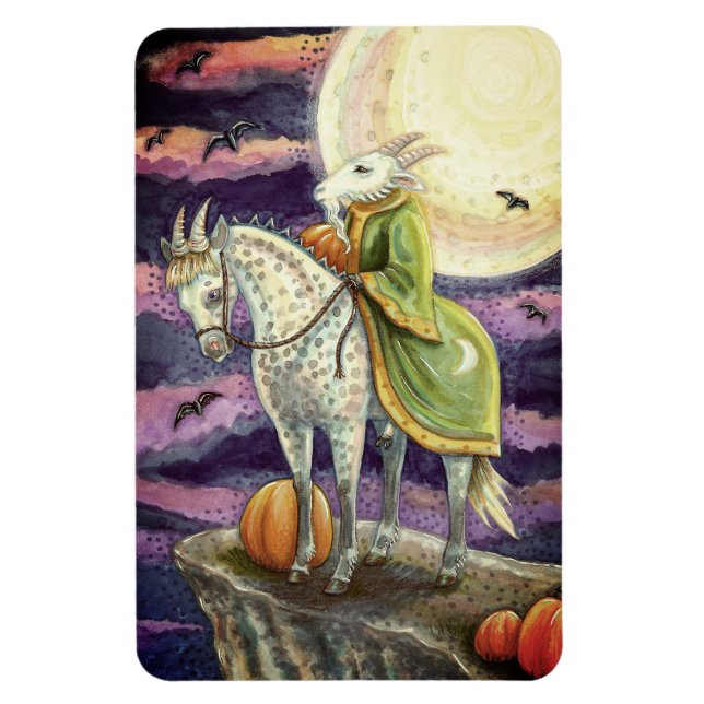 ZIEGELDEMON, SICHER GESCHAFFEN STEED FANTASY HALLO MAGNET (Vertikal)