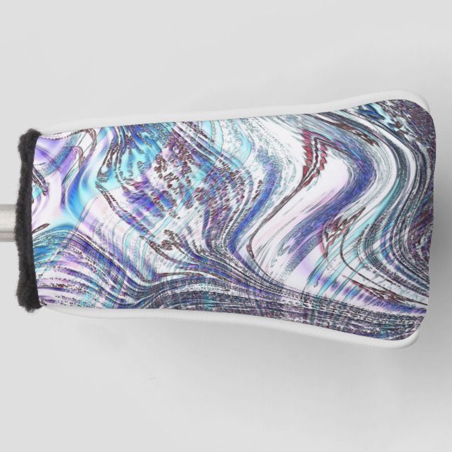 Ziegeleisenzeichnungen, gekreuzt und verdreht golf headcover (Vorderseite)