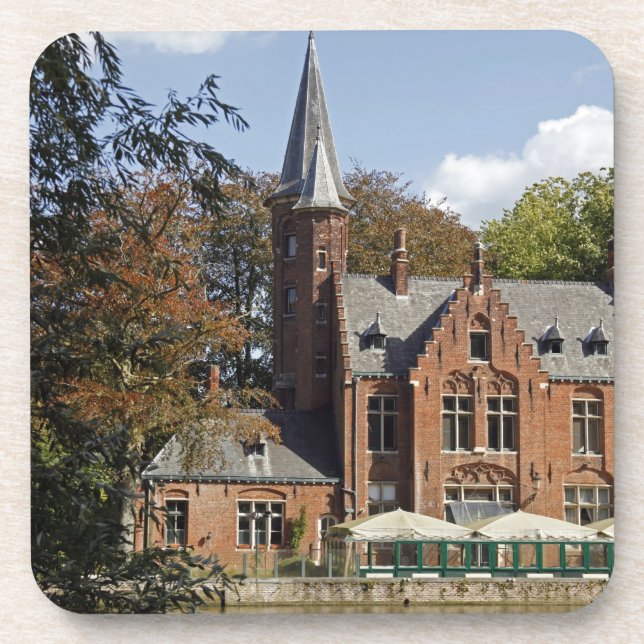 Ziegelkirche auf Minnewater Untersetzer (Vorderseite)
