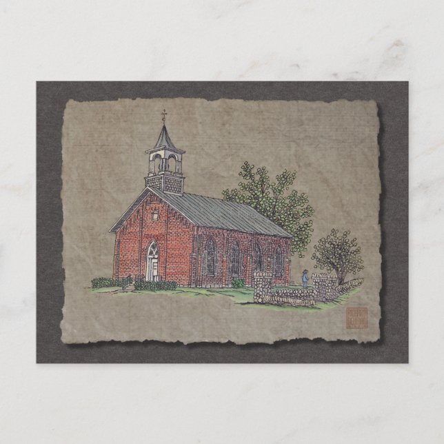 Ziegellandkirche Postkarte (Vorderseite)