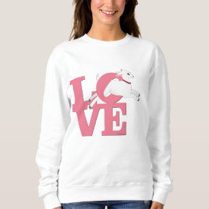 ZIEGELLOVER   BABY PINK Goat L O V E - Weiße Ziege Sweatshirt