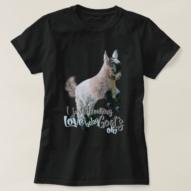 ZIEGELLOVER | Ich friere einfach LIEBE Babyziegen  T-Shirt (Design vorne)