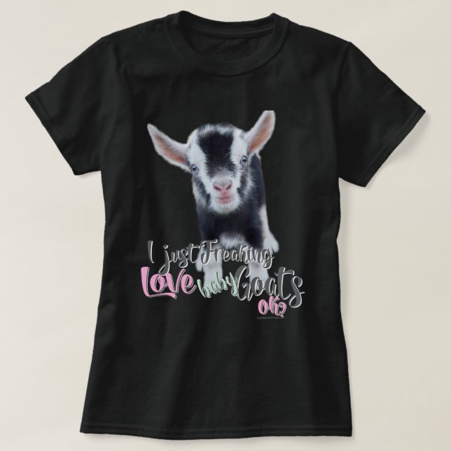 ZIEGELLOVER | Ich friere einfach LIEBE Babyziegen  T-Shirt (Design vorne)