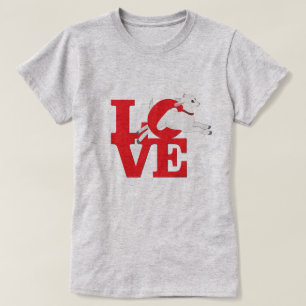 ZIEGELLOVER RED Goat L O V E - White Goat T-Shirt
