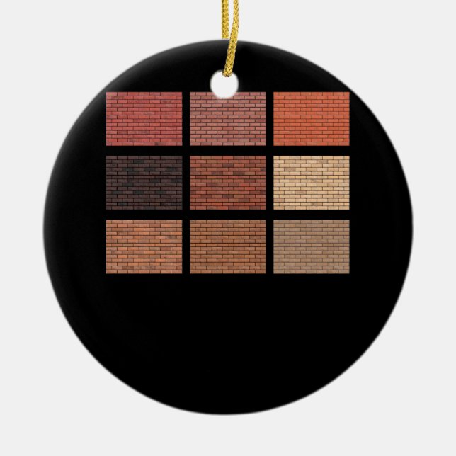 Ziegelmauer Bau Mauerwerk Gebäude Mason Bui Keramik Ornament (Vorne)