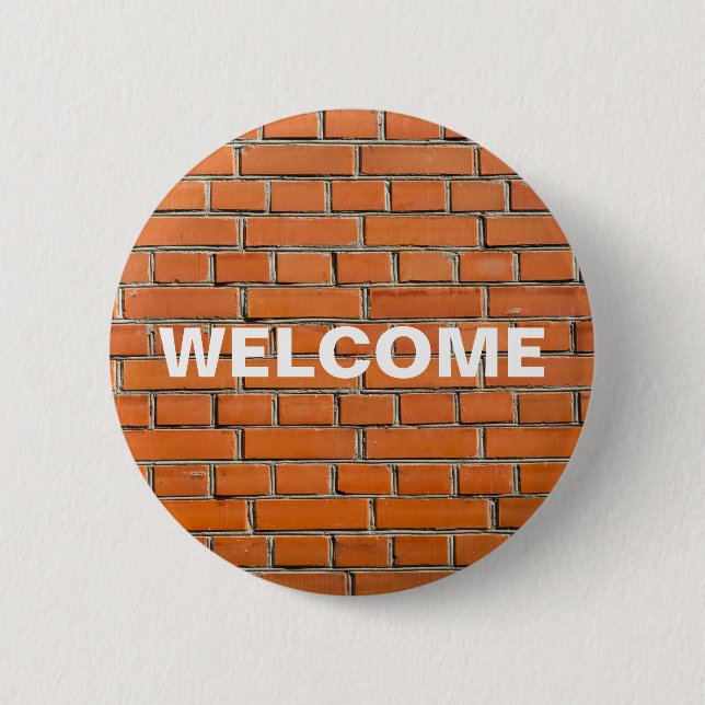 Ziegelmauer Button (Vorderseite)