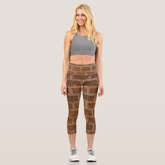 Ziegelmauer Capri Leggings (Vorderseite)