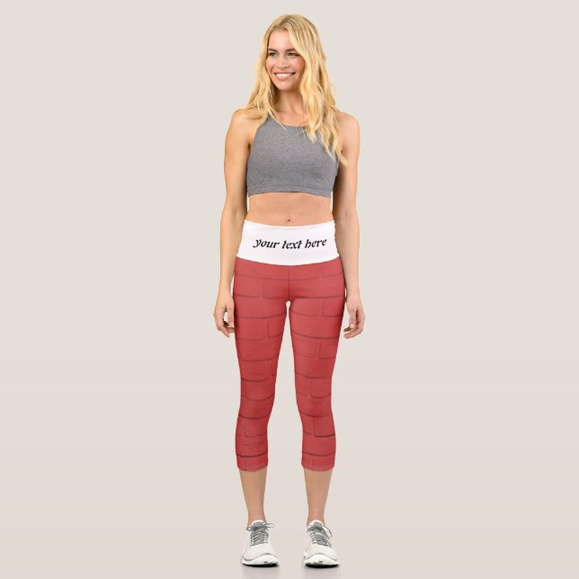 Ziegelmauer Capri Leggings (Vorderseite)