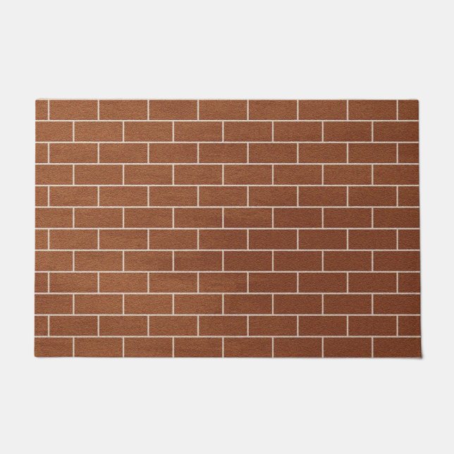 Ziegelmauer-Design-Doormat Fußmatte (Vorderseite)