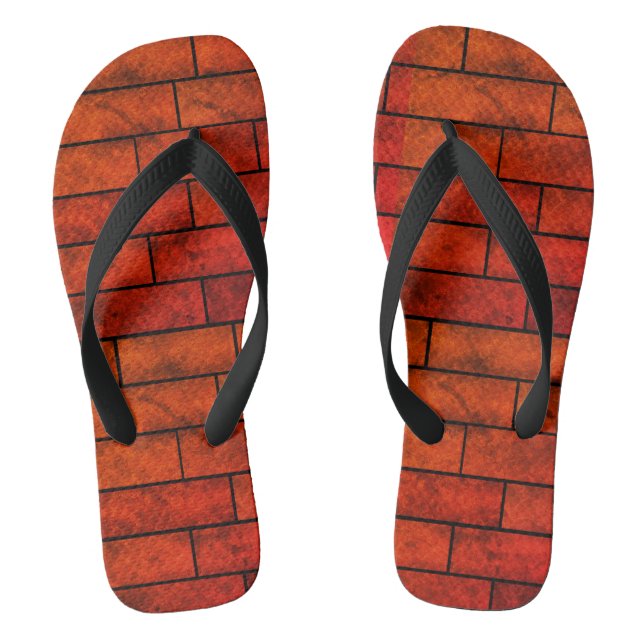 Ziegelmauer Flip Flops (Fußbett)