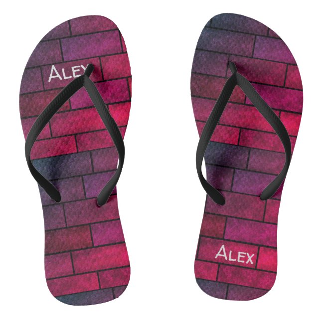 Ziegelmauer Flip Flops (Fußbett)