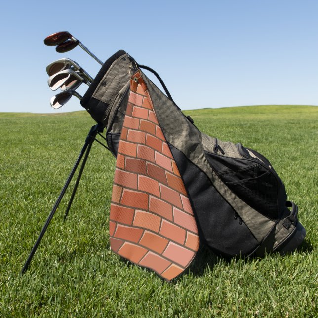 Ziegelmauer Golfhandtuch (Gras)