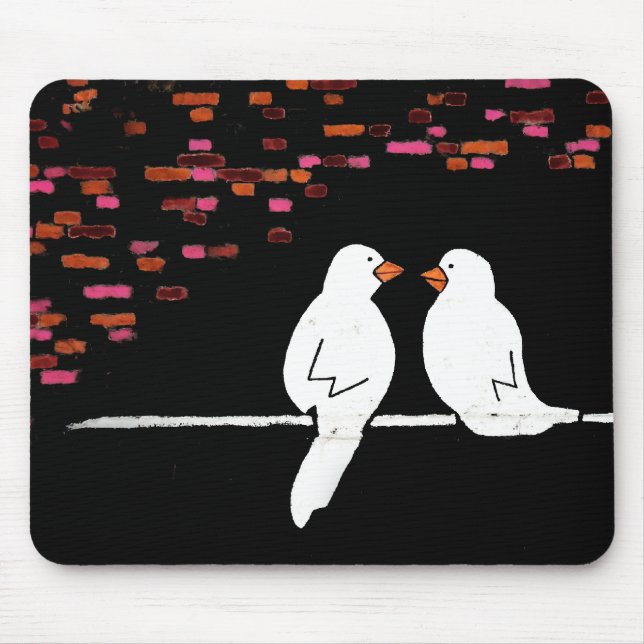 Ziegelmauer: Graffiti-Mauer Mousepad (Vorne)