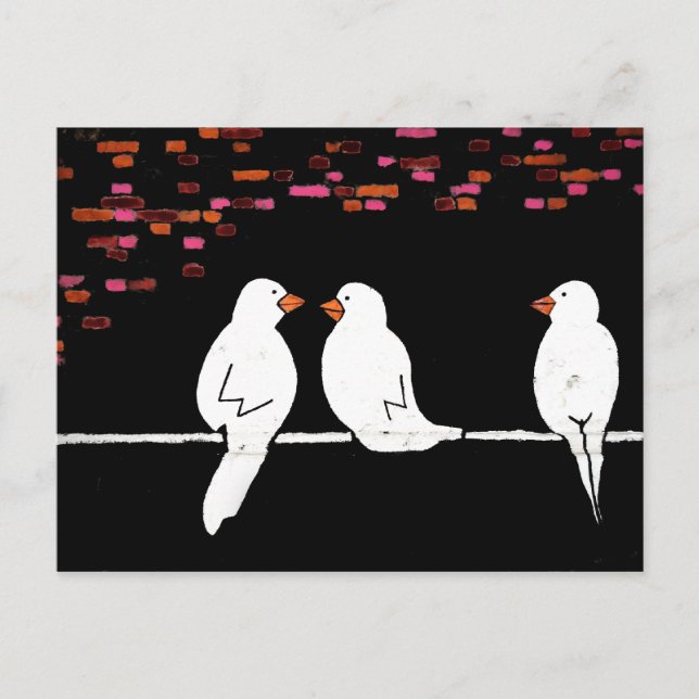 Ziegelmauer: Graffiti-Mauer Postkarte (Vorderseite)