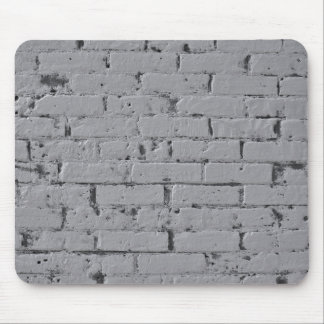 Ziegelmauer, hellgrau gestrichen mousepad
