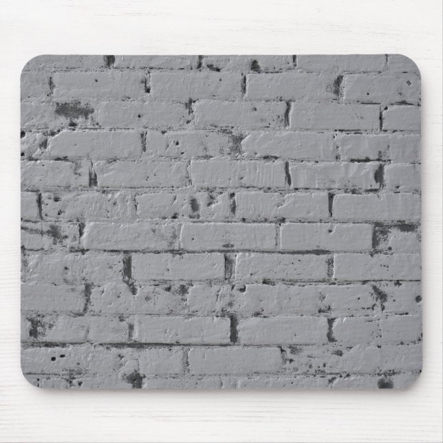 Ziegelmauer, hellgrau gestrichen mousepad (Vorne)