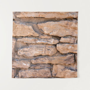 Ziegelmauer. Hintergrund aus Ziegelsteinen. B Wandteppich