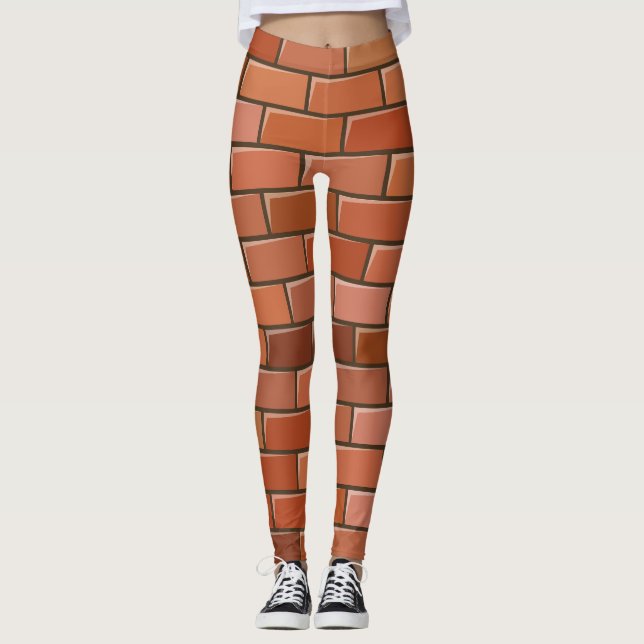Ziegelmauer Leggings (Vorderseite)