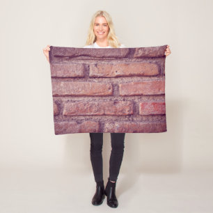 Ziegelmauer Muster Fleece Blanket - Cosy Brick