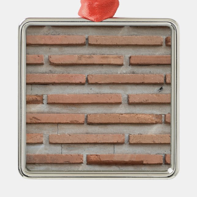 Ziegelmauer Ornament Aus Metall (Vorne)