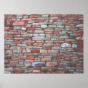 Ziegelmauer Poster
