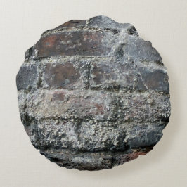 Ziegelmauer Rundes Kissen