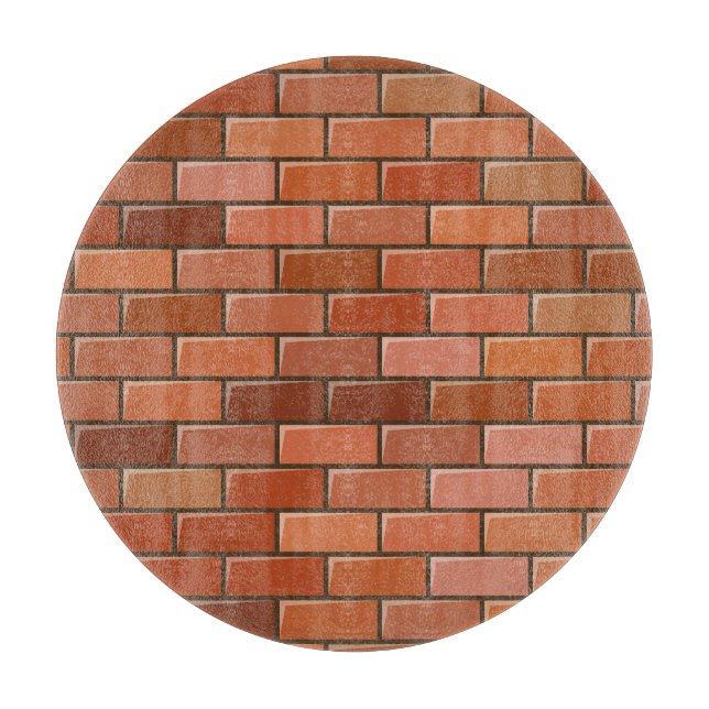 Ziegelmauer Schneidebrett (Vorderseite)