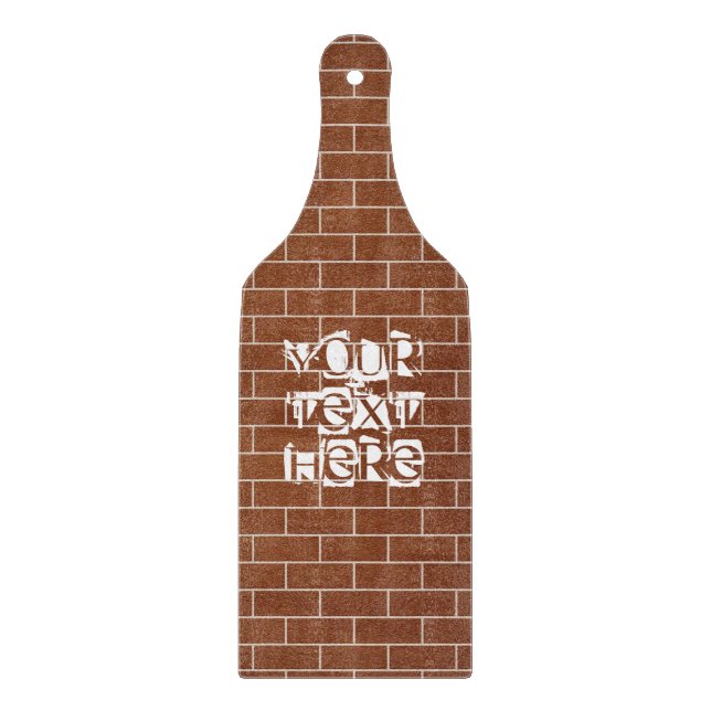 Ziegelmauer-Schneidebrett mit benutzerdefiniertem  Schneidebrett (Vorderseite)