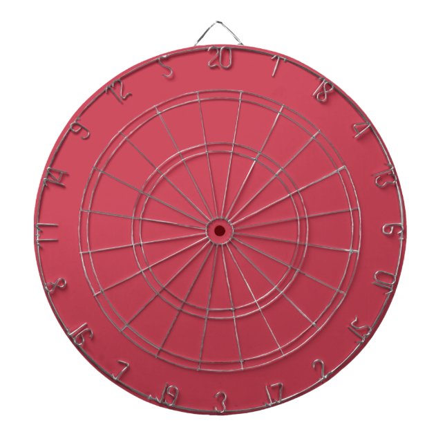 Ziegelrot (Vollfarbe) Dartscheibe (vorne)