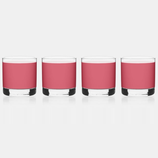 Ziegelrot (Vollfarbe) Whiskyglas (Vorderseite)