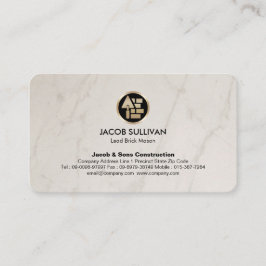 Ziegelstein Mason Mauerbau Visitenkarte