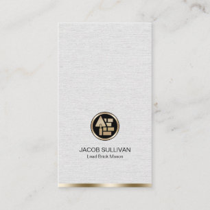 Ziegelstein Mason Mauerbau Visitenkarte